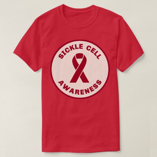 鎌状細胞障害認識度2 Tシャツ (デザイン正面)