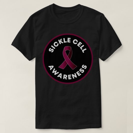 鎌状細胞障害認識度 Tシャツ (デザイン正面)