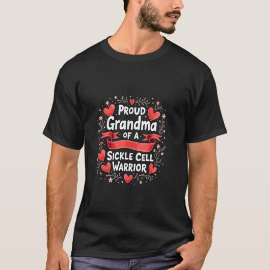 鎌状赤血球戦士誇りを持ったおばあちゃんの遺伝性疾患 Tシャツ (正面)