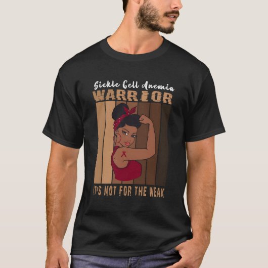 鎌状赤血球病血球細胞認識度 Tシャツ (正面)