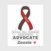 鎌状赤血球病認識度ビニールシール シール (シート)