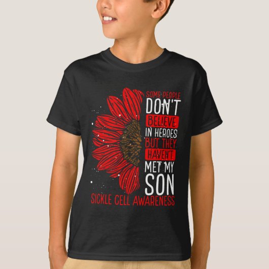 鎌状赤血球病認識度リボンソンサバイバー Tシャツ (正面)