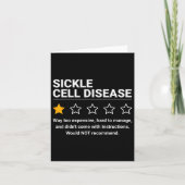 鎌状赤血球病1星評価鎌状赤血球細胞Aw カード (正面)