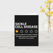 鎌状赤血球病1星評価鎌状赤血球細胞Aw カード (黄色い花)