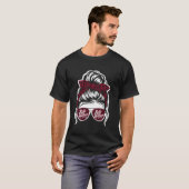鎌状赤血球症啓発 もじゃもじゃヘア 鎌状赤血球症サバイバー Tシャツ (正面フル)