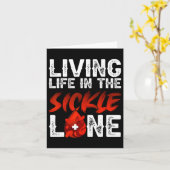 鎌状赤血球線病貧血病で生活する カード (黄色い花)