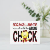 鎌状赤血球貧血が間違った雛でめちゃくちゃになった ポストカード (スタンド正面)