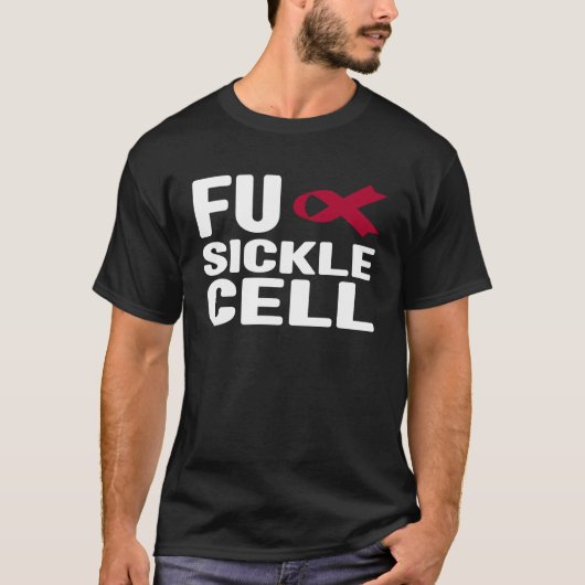 鎌状赤血球貧血シャツ - 鎌状赤血球症 鎌状赤血球キャンペーン Tシャツ (正面)