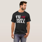 鎌状赤血球貧血シャツ - 鎌状赤血球症 鎌状赤血球キャンペーン Tシャツ (正面フル)