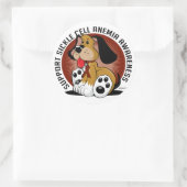 鎌状赤血球貧血犬 ラウンドシール (バッグ)