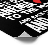 鎌状赤血球貧血球赤血球で人を愛している ポスター (角)