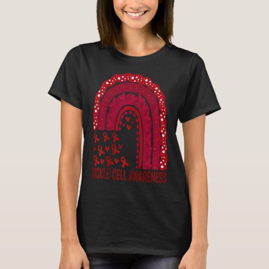鎌状赤血球貧血生存支援隊ブルゴーニュ Tシャツ (正面)