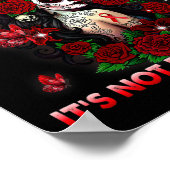 鎌状赤血球貧血糖スカル蝶認識度 ポスター (角)