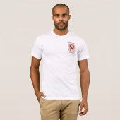 鎌状赤血球貧血認識度リボンエンジェルティー Tシャツ (正面フル)
