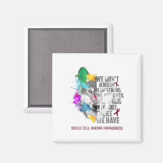 鎌状赤血球貧血認識度我々はStである マグネット (正面/裏面)