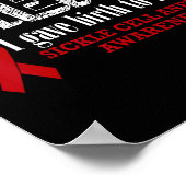 鎌状赤血球貧血認識度戦士の母与えI ポスター (角)