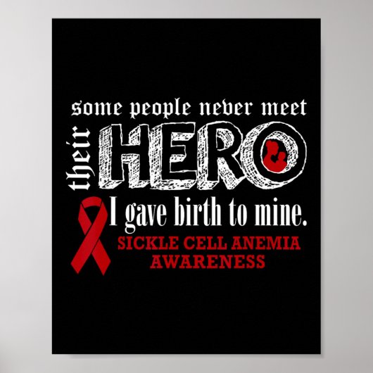 鎌状赤血球貧血認識度戦士の母与えI ポスター (正面)