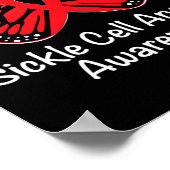 鎌状赤血球貧血認識度戦士サポートレッドR ポスター (角)