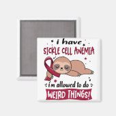 鎌状赤血球貧血認識度月リボンギフト マグネット (正面/裏面)