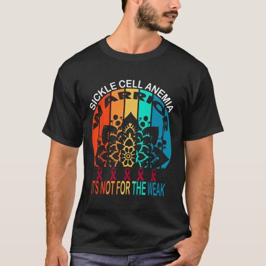 鎌状赤血球貧血認識度 Tシャツ (正面)