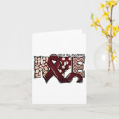 鎌状赤血球貧血scd認識度月リボン希望 カード (黄色い花)