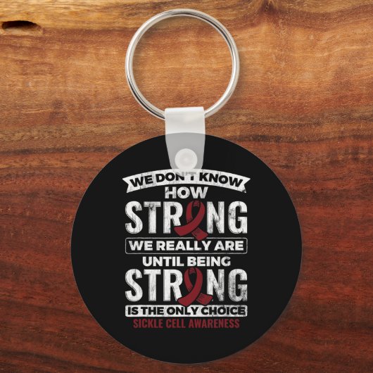 鎌状赤血球障害は強いのが唯一の選択である キーホルダー (裏面)