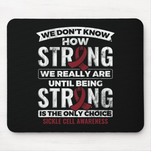 鎌状赤血球障害は強いのが唯一の選択である マウスパッド (正面)