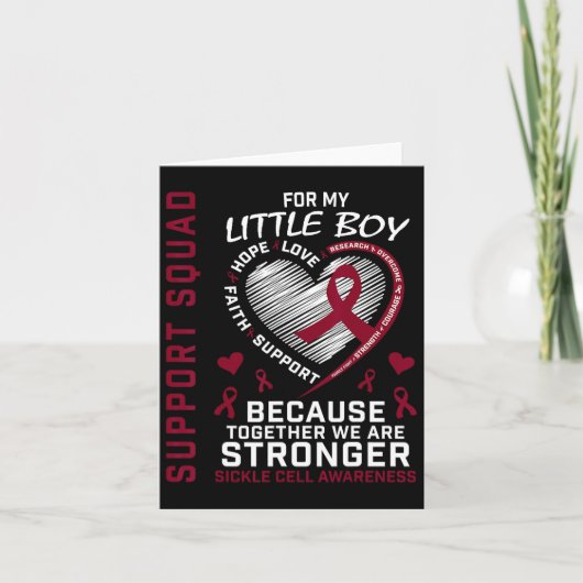 鎌細胞認識度シャツリトルボーイサポートグロ カード (正面)