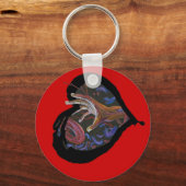 鎌細胞認識度ハート – 希望 キーホルダー (正面)