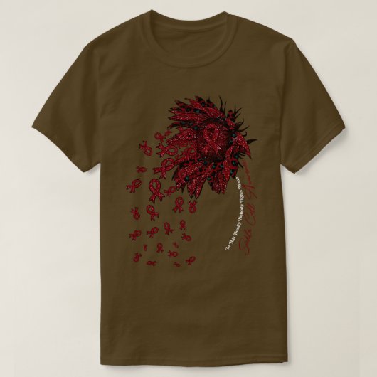 鎌細胞認識度認識度ヒマワリnobody f tシャツ (デザイン正面)