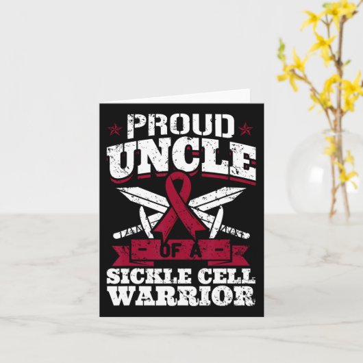 鎌誇りを持った細胞の戦士のscd認識度の叔父 カード (黄色い花)