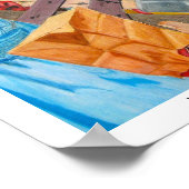 鎖でつながれた不思議で神秘的な姿+犬 ポスター (角)