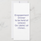 鎖でつながれた婚約パーティの招待状を得ること 招待状 (裏面)