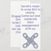 鎖でつながれた婚約パーティの招待状を得ること 招待状 (正面/裏面)