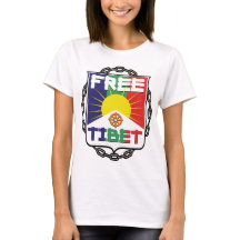 鎖でつながれた自由なチベット