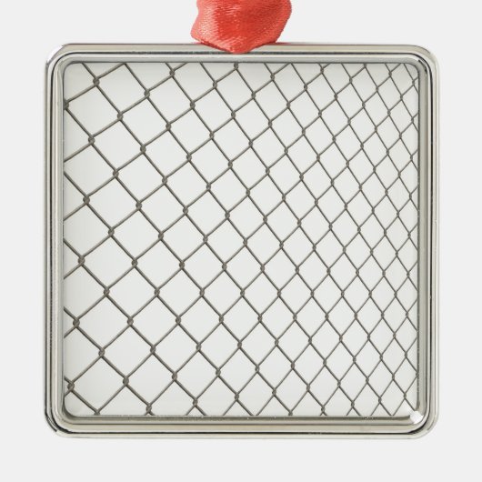 鎖によってつながれる塀 メタルオーナメント (正面)