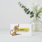 鎖の名刺を持つドッグウォーカーPh.D 名刺 (スタンド正面)