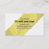 鎖の名刺を持つドッグウォーカーPh.D 名刺 (裏面)