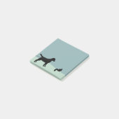 鎖の注目のリスのラブラドル・レトリーバー犬 ポストイット (アングル)