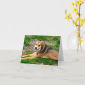 鎖の間違った端 カード (黄色い花)