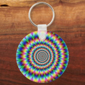 鎖トリップ（幻覚体験）のような鎖 キーホルダー (正面)