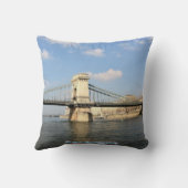 鎖式吊り橋、ブダペスト、ハンガリー クッション (裏面)