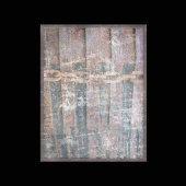 鎖状金属フェンスのスクラップブック紙