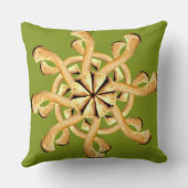 鎖骨の雪片の枕 クッション (裏面)