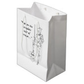 「鎧の完全なスーツを着なさい」 ミディアムペーパーバッグ (正面アングル)