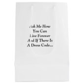 「鎧の完全なスーツを着なさい」 ミディアムペーパーバッグ (裏面)