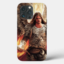 鎧の水の色オレンジ色の保護の天使 iPhone 13 PROケース