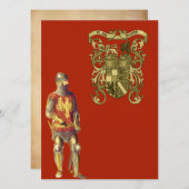 鎧の騎士 招待状 (正面/裏面)