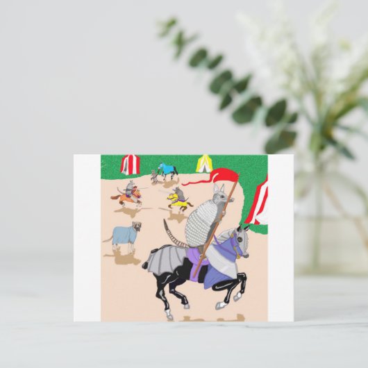 鎧をまとった私の輝く騎士 ポストカード (スタンド正面)