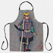 鎧を着た侍月岡芳年 エプロン (正面)